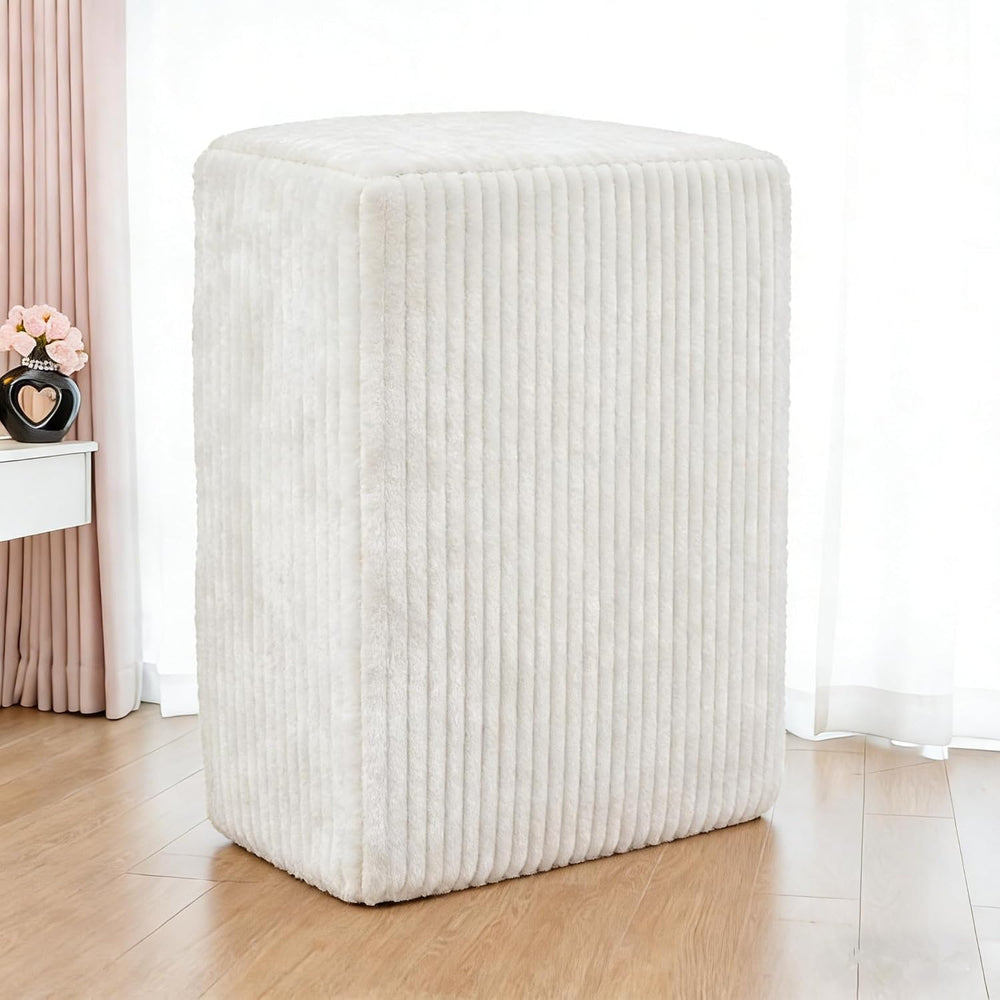 37.4" Plush Corduroy Ottoman, Upholstered Cloud Ottoman for Couch in a B...