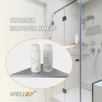 Brushed Nickel 10’’ Corner Shower Shelf Bathroom Shower Shelves, 2 Pack Triangular 304 Stainless Steel Shower Corner Shelf for Tiled Walls, No Drilling