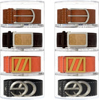 NIUBEE Belt Organizer, Acrylic 8 Layers Belt Case Storage Holder and Display for Accessories like Jewelry,Watch,Bracelets