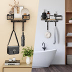 Ironing Board Holder Wall Mount, Iron Board Wall Hanger, Sewing, Laundry Room Organization, Black, T&V Shaped Space Saving Iron Holder for Laundry Room Decor and Accessories, Organization and Storage