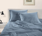 LANE LINEN Pillows Queen Size Set of 2, Soft 100% Egyptian Cotton, Cool & Smooth 1000 Thread Count Pillow Cases - Swiss Dot - French Blue