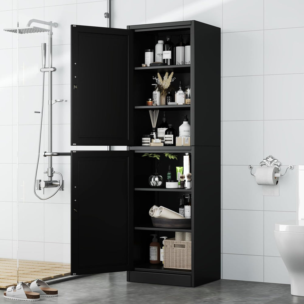 Ckzbx Metal Locker Tall Narrow Storage Cabinet, 67" H Locking Tool File ...