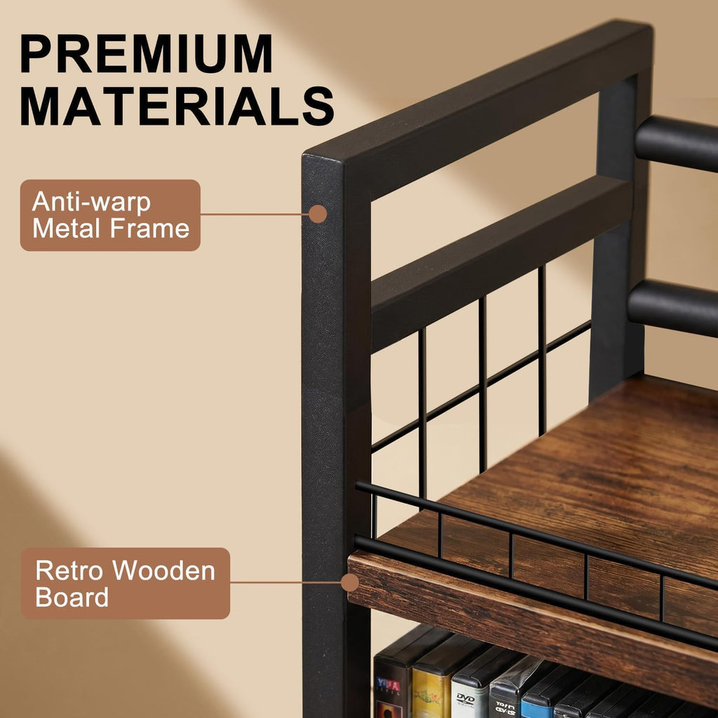 2-Tier CD/DVD Storage Rack for Desktop/Closet - 2 Pack | Holds 96 DVD Cases, for Blu-ray/Game Cases/Papers/Cards, Space-saving Desktop/Closet Stand