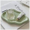 Small Trinket Dish Jewelry Tray for Women, Cute Ceramic Cloud Tray, Jewelry Ring Holder Dish for Keys, Candles, Perfume, Vanity Nightstand Decor Jewelry Plate Bowl, Friendship Birthday Gifts for Mom
