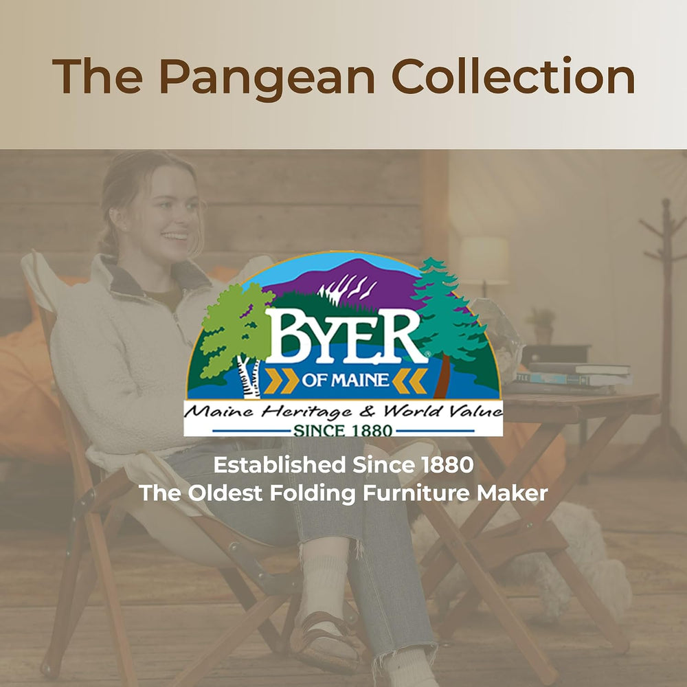 BYER OF MAINE Pangean Folding Wooden Side Table, and Garden Use, Patio