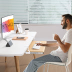 ETHU Keyboard Tray Under Desk, Pull Out Keyboard & Mouse Tray with C-clamp, Ergonomic Desk Keyboard Tray Slide Out, Pull Out Platform Drawer for Home and Office（Oak）