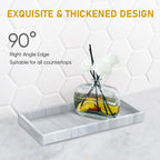 Silicone Bathroom Tray,Shatterproof Silicone Tray for Bathroom Counter,Small Vanity Tray for Bathroom Soap Dispenser Tray Toilet Tank-7.8 * 3.9in