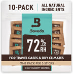 Boveda 72% RH 2-Way Humidity Control – Restores & Maintains Humidity – All in One Solution for Humidification- Patented Technology - Convenient & Versatile - 10 Count Resealable Bag
