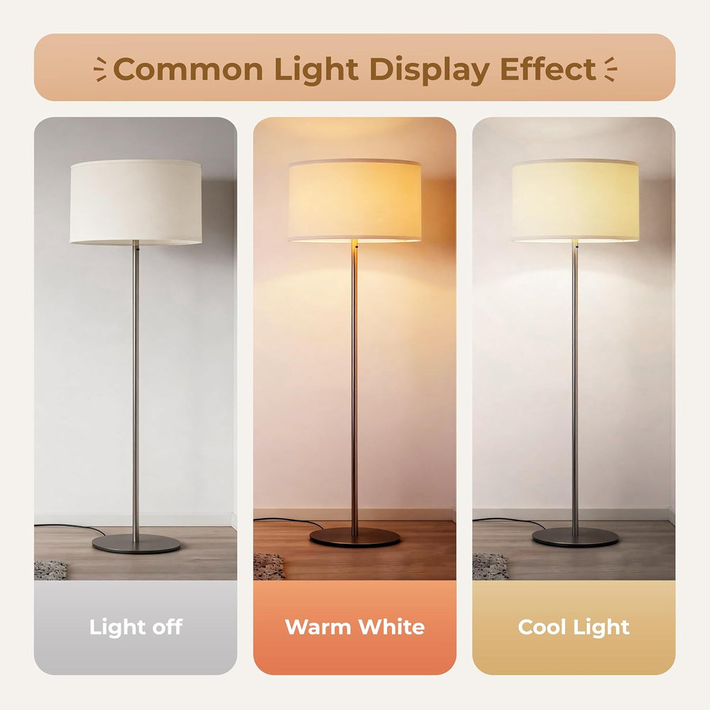 Large Drum Lamp Shades Set of 2, 16" Top×16" Bottom×9" High, B...