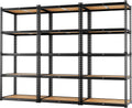 LEVELEVE 5-Tier Heavy Duty Storage Shelving Unit, 2020 lbs Capacity, Adjustable Metal Utility Shelf, 35" L x 16" W x 73" H for Garage, Kitchen, Pantry, Basement, Bathroom, Laundry,3 Pack
