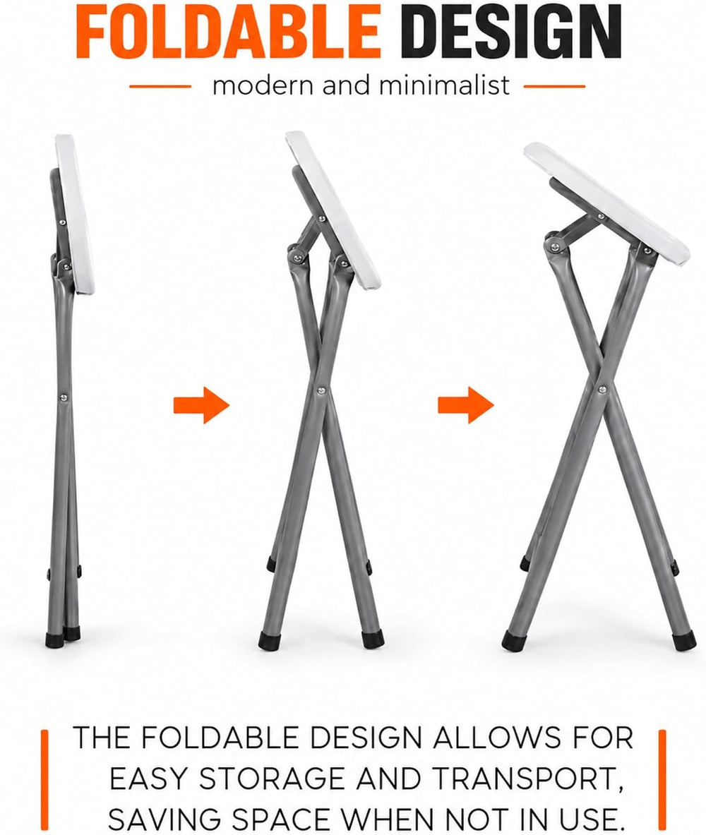 30 Inch Tall Folding Stool Chair | Heavy Duty Plastic Stool Chair | Portable ...