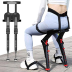 Adjustable Chairless Wearable Invisible Chair,Invisible Chair Wearable Exoskeleton Human Wearable Seat,Anywhere Camping Folding Stool Withstands 150kg,Black