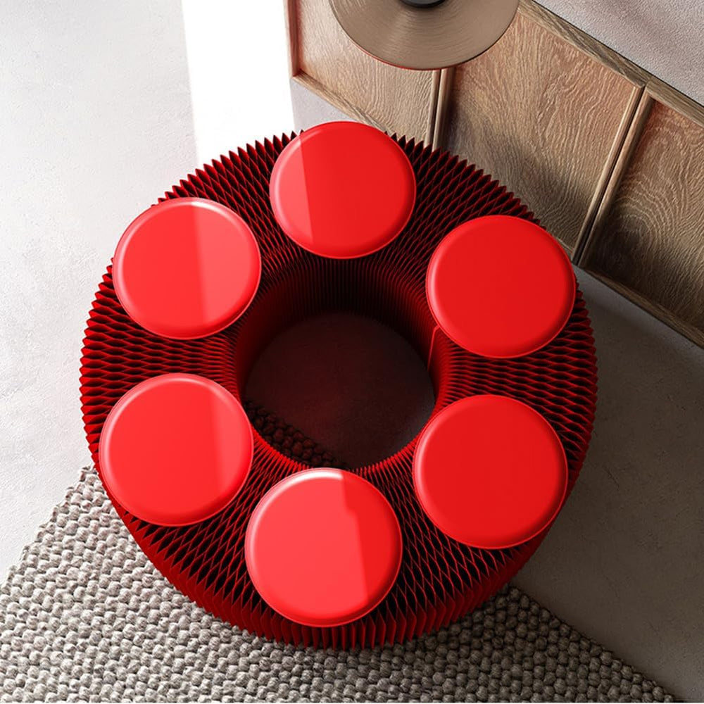 Folding Paper Stool Sofa Chair, Folding Paper Stool for Office,Reception Room...
