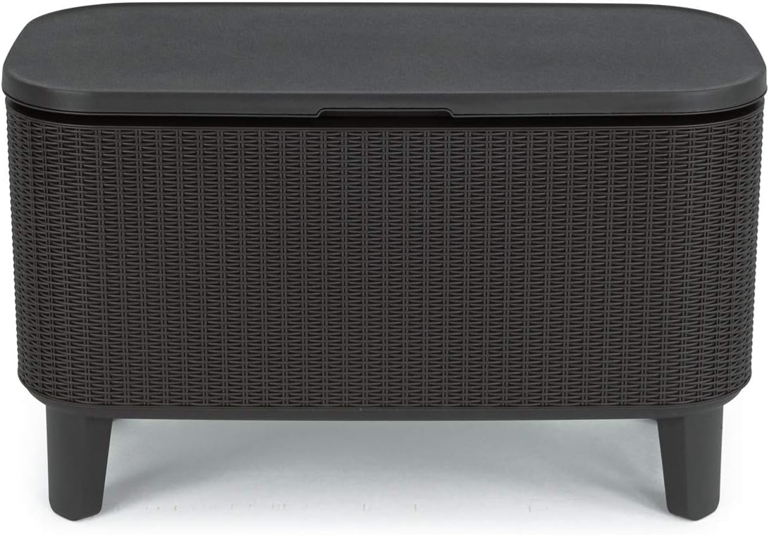 Keter Bevy BAR Cocktail Table, Polypropylene, Anthracite Grey