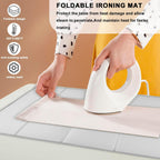 Steamer Board for Clothes with Ironing Glove, Stand for Steaming Clothes, Garment Steamer Pad Portable Ironing Board Included Lint Remover & Storage Bag for Suits Shirts Coats Portable Travel Home Use
