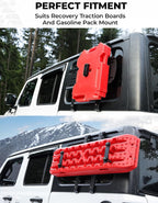 JOYTUTUS Rear Window Storage Molle Panel Kit Compatible with Wrangler JL 2018-2026(Hard Top Only), Wrangler Cargo Bracket for Recovery Traction Boards Gas Can Shovel Mount 2Pcs