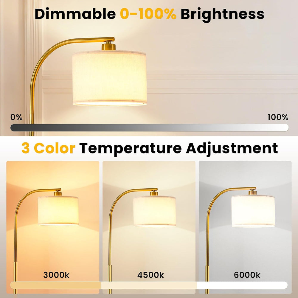 Floor Lamp for Living Room with Remote,Dimmable Tall Standing Lamps,Modern Fl...
