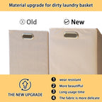 Laundry Hamper with 2-Tier Shelves & Tilt Out Basket, Laundry Baskets Organizer Hampers Bathroom Storage Shelf for Laundry Room, Bathroom, Nursery, Bedroom(2 Tier -Small)