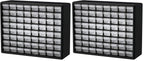 Akro-Mils 64-Drawer Plastic Storage Cabinet, 20-Inch W x 6-Inch D x 16-Inch H | Black | Model 10164 | Garage Organization