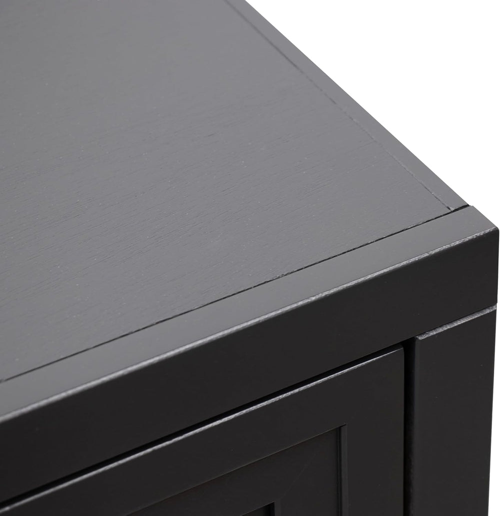Bridgevine Home Nora Farmhouse Side Table with Drawer & Shelf, 22" E...