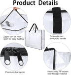 4 Pack Wreath Storage Bag, 26 Inches 90 L Wreath Storage Container, Reinforced Handles & Smooth Zippers, Foldable Large Storage Bags for Christmas/Seasonal Wreaths, Clothing, Bedding, Blankets, Toys
