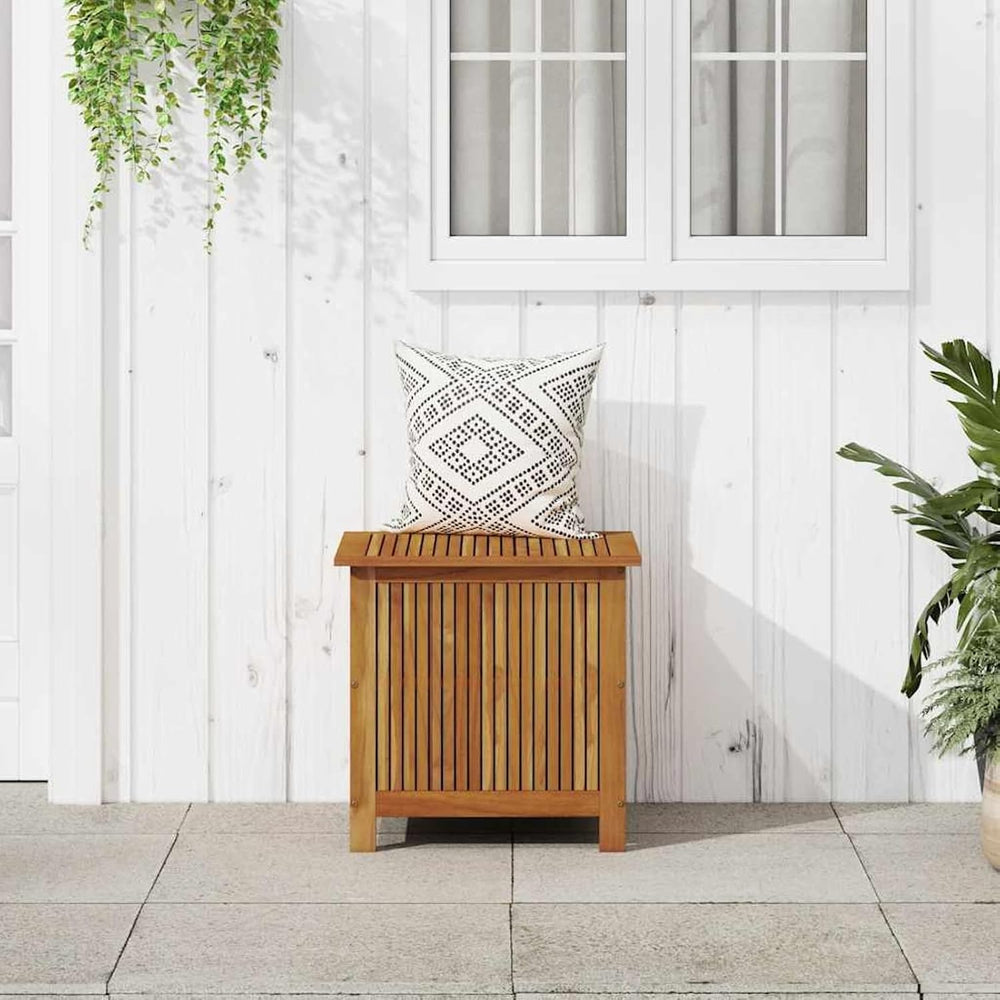 Gecheer Wooden Storage Box, Garden Storage Bench with Water-Resistant Bag, 60...