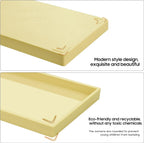 Vanity and Bathroom Tray, 15" ABS Countertop Organizer,Waterproof Vanity Tray for Toilet Tank,Perfume,Soap,Keys,Bathroom Accessories,Kitchen and Bath Trays,Non Slip Small Trays,Gold
