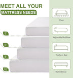 King Size Memory Foam Mattress, 10 Inch Bed Mattress in a Box with Cooling Green Tea Gel, Relieve Pressure with Medium Support, CertiPUR-US Certified, 80''L x 76''W, White