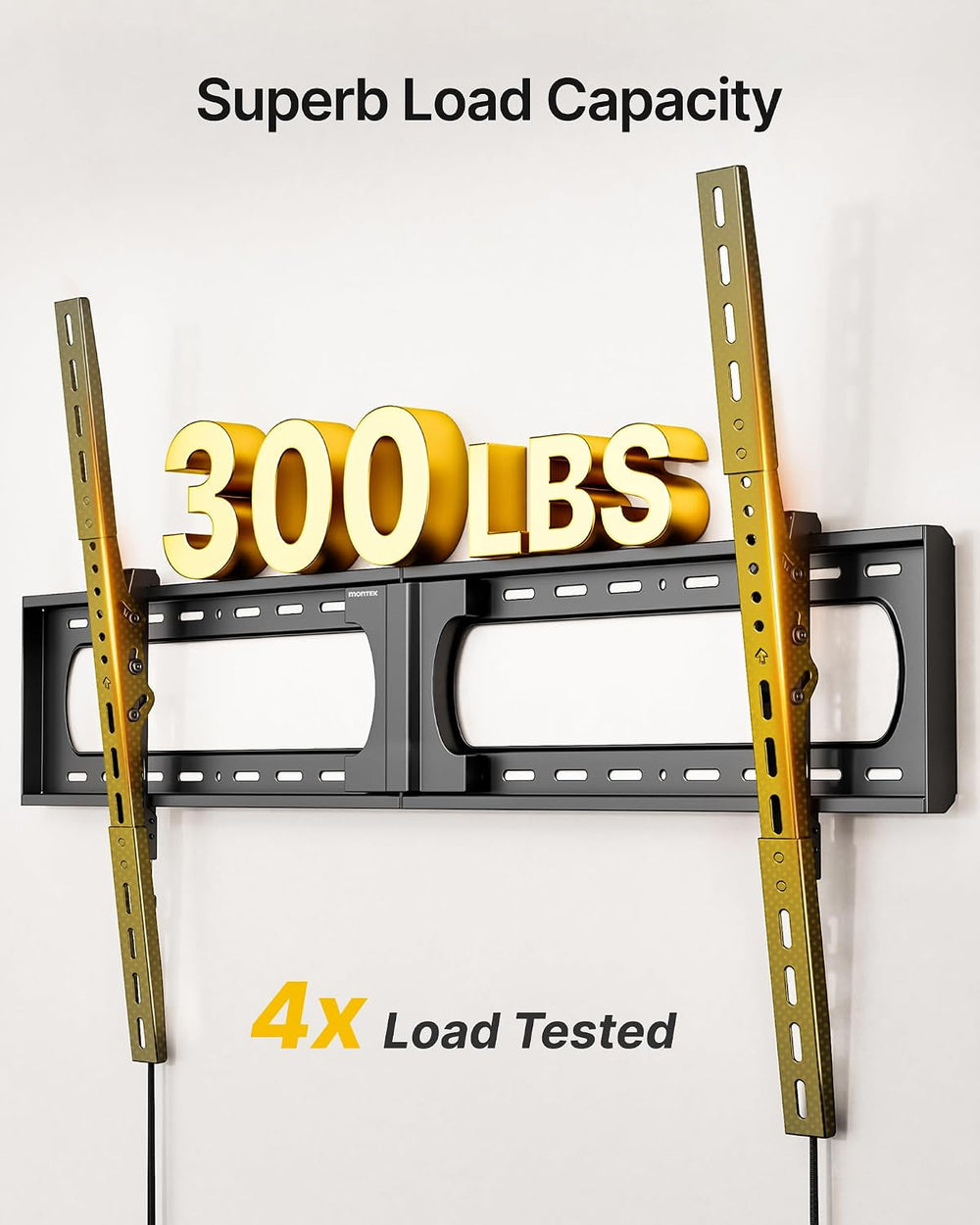 monTEK Heavy Duty Tilting TV Wall Mount for 37-100 110 115 140" TVs, 300...