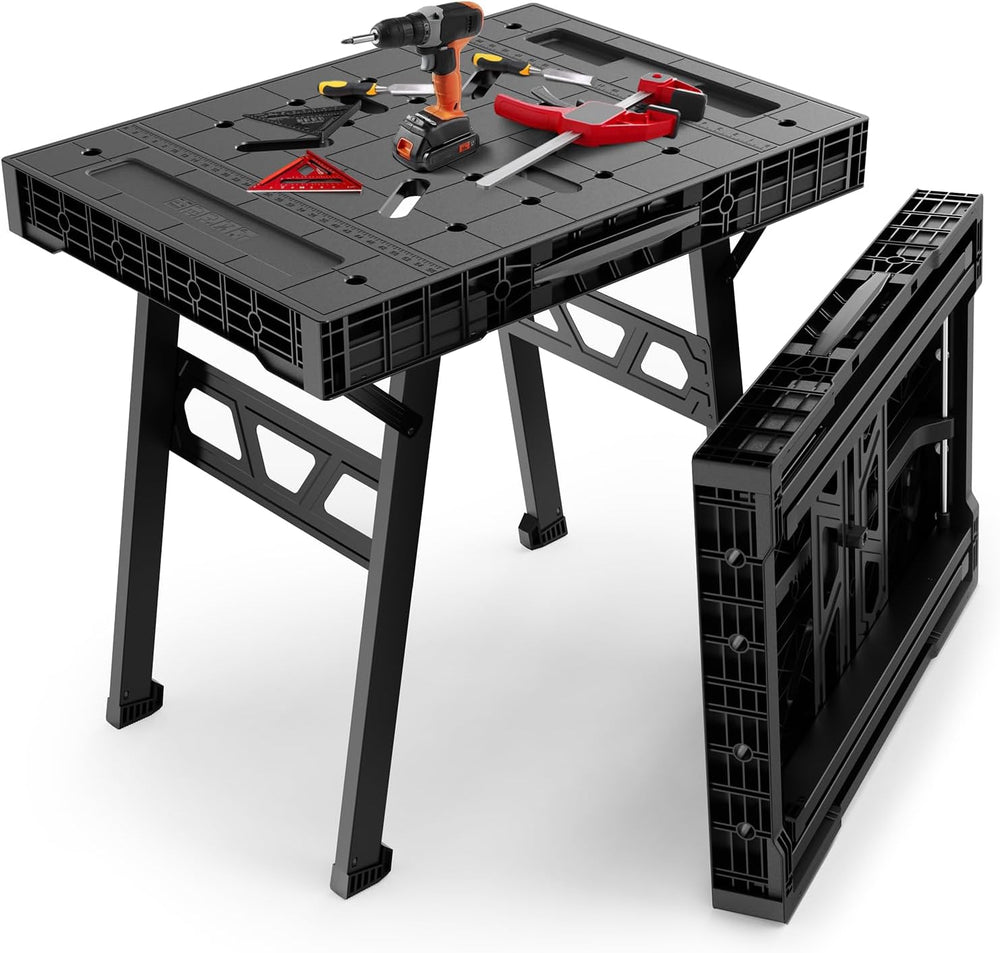 Express Folding Worktable, Easy Setup Portable Folding Workbench