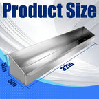 Aluminum Oil Shelf 12 1 Quart bottles Holder Storage Organizer Length 32" Suitable for Enclosed Race Trailer Garage Shop Automotive Motor Engine Oil Rack Caddie Shelves Silver