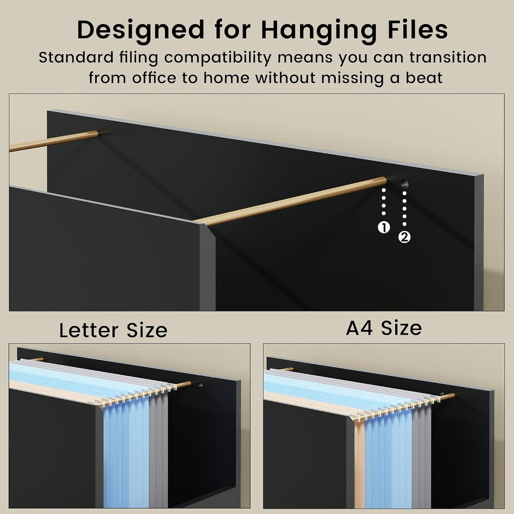ModernMate Office Storage Cabinet with 3 Drawers, Filing Cabinet for Office |...
