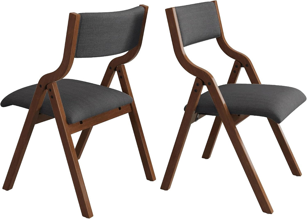 Folding Upholstered Dining Chairs 2-Piece Set,Ready to go. | Upholstered with...