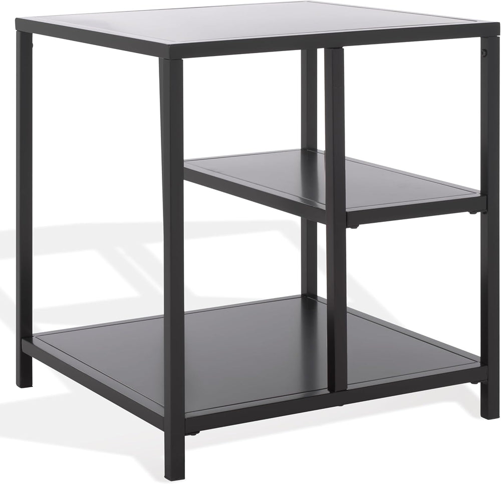 SAFAVIEH Couture Collection - Hodge Black Iron Accent Table, 3-Shelf Open Sto...