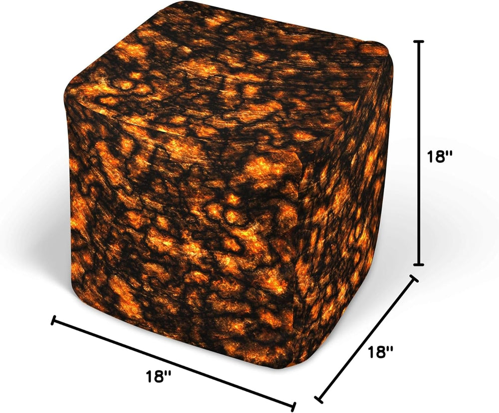 Hot Lava Pouf Ottoman (18 inches)