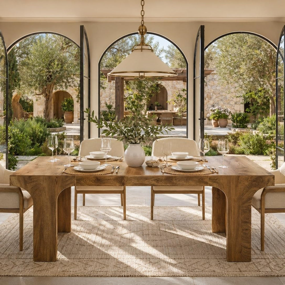 Tribesigns Large Dining Table for 6-8 People, 70.9" Long Wooden Kitchen ...