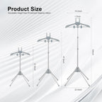 Adjustable Steamer Stand for Clothes, Portable Steamer Rack for Clothes, Steam Iron Stand (GRAY)