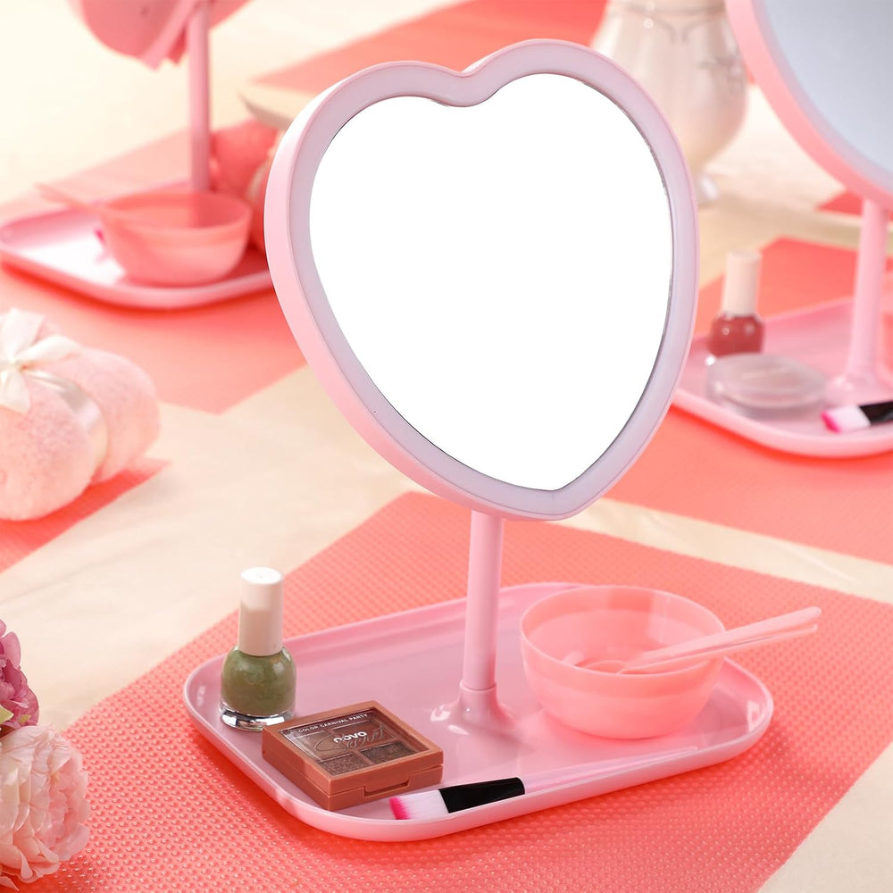 8 Pcs Heart Mirror Spa Party Favors for Girls Sleepover