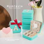 Birthday Gifts For Women - Initial Jewelry Box, Travel Jewelry Case, Small Travel Organizer, Graduation & Bridesmaid Gifts