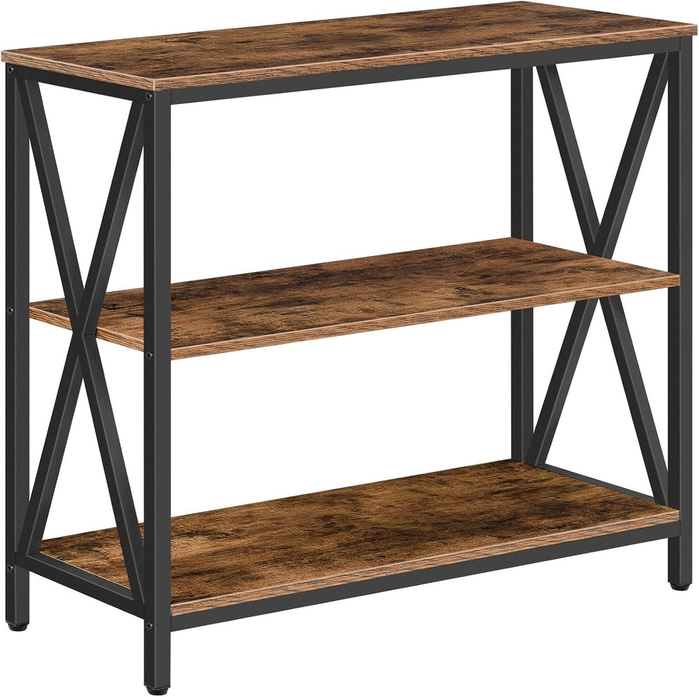 MAHANCRIS 31.5" Sofa Table, Industrial Console Table, 3-Tier Entryway Ta...