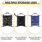 Ripeng 6 Pcs Extension Cord Storage Reel, Portable Cord Holder with Handle, Christmas Lights Storage, Black Hose Organizer Wrap-Holds, H-Frame Reel Outdoor