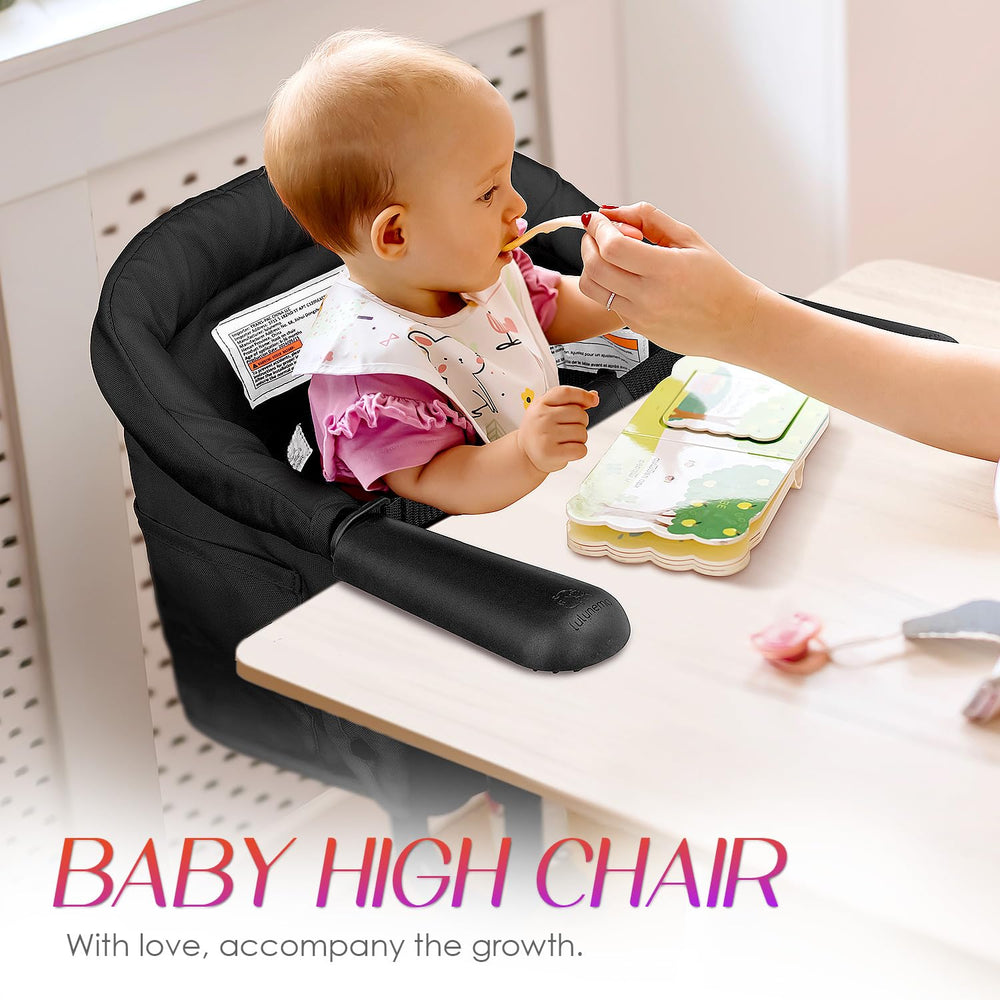 Hook on High Chair,Portable Foldable High Chair for Babies 6-36 Months, Inclu...
