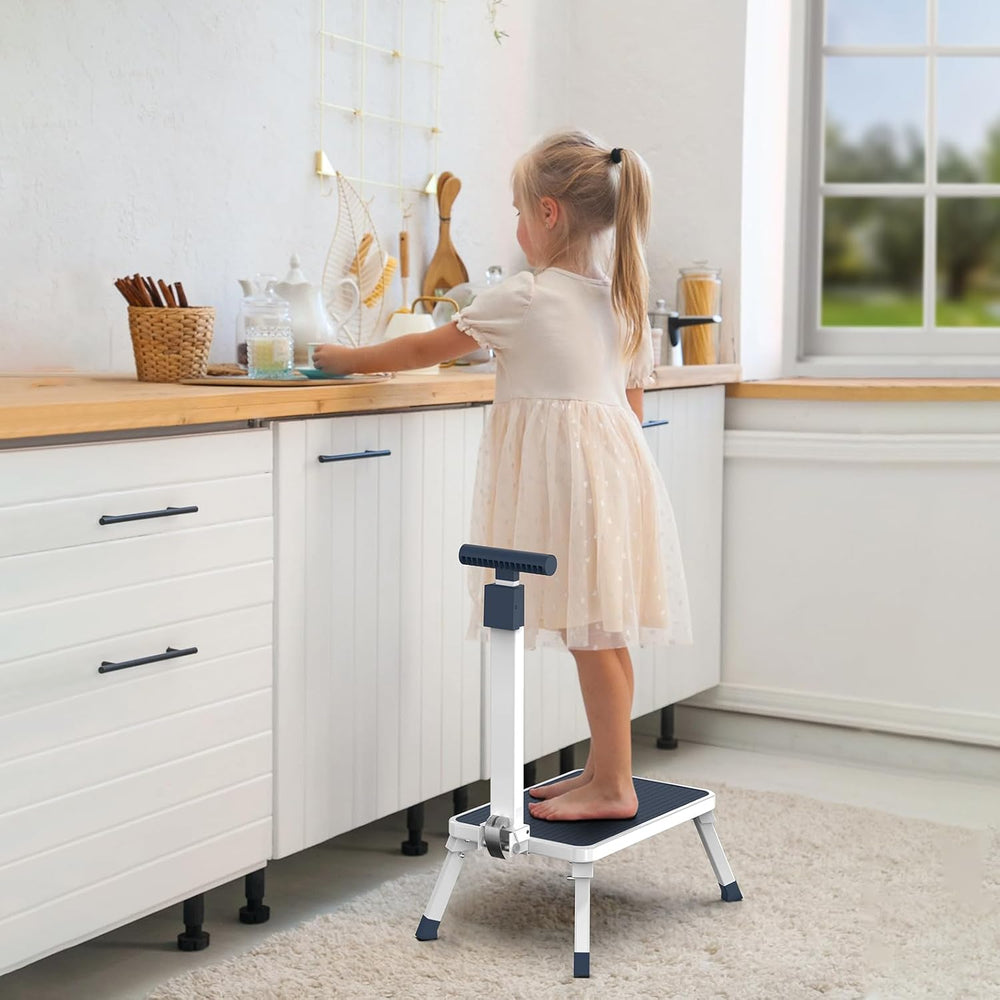 Folding Step Stool, Step Stools with Handle for Elderly Adults | Easy Assmbly...