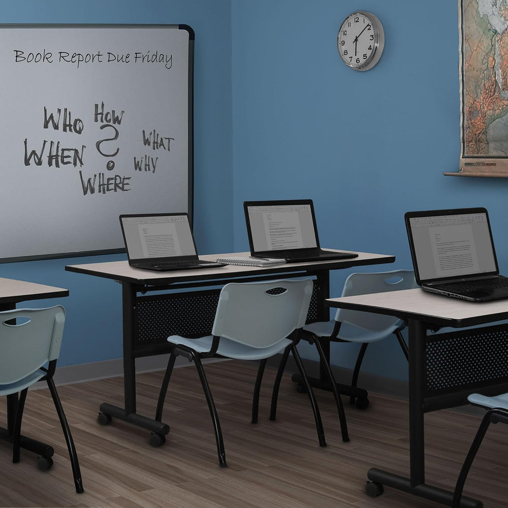 Romig Axis-Pro 60 x 24 in. Flip-Top Training Nesting Table with Modesty Panel...