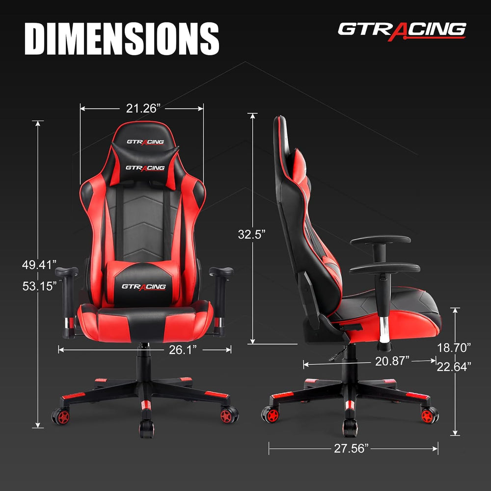 GTRACING Gaming Chair Racing Office Computer Ergonomic Video Game Chair Backr...