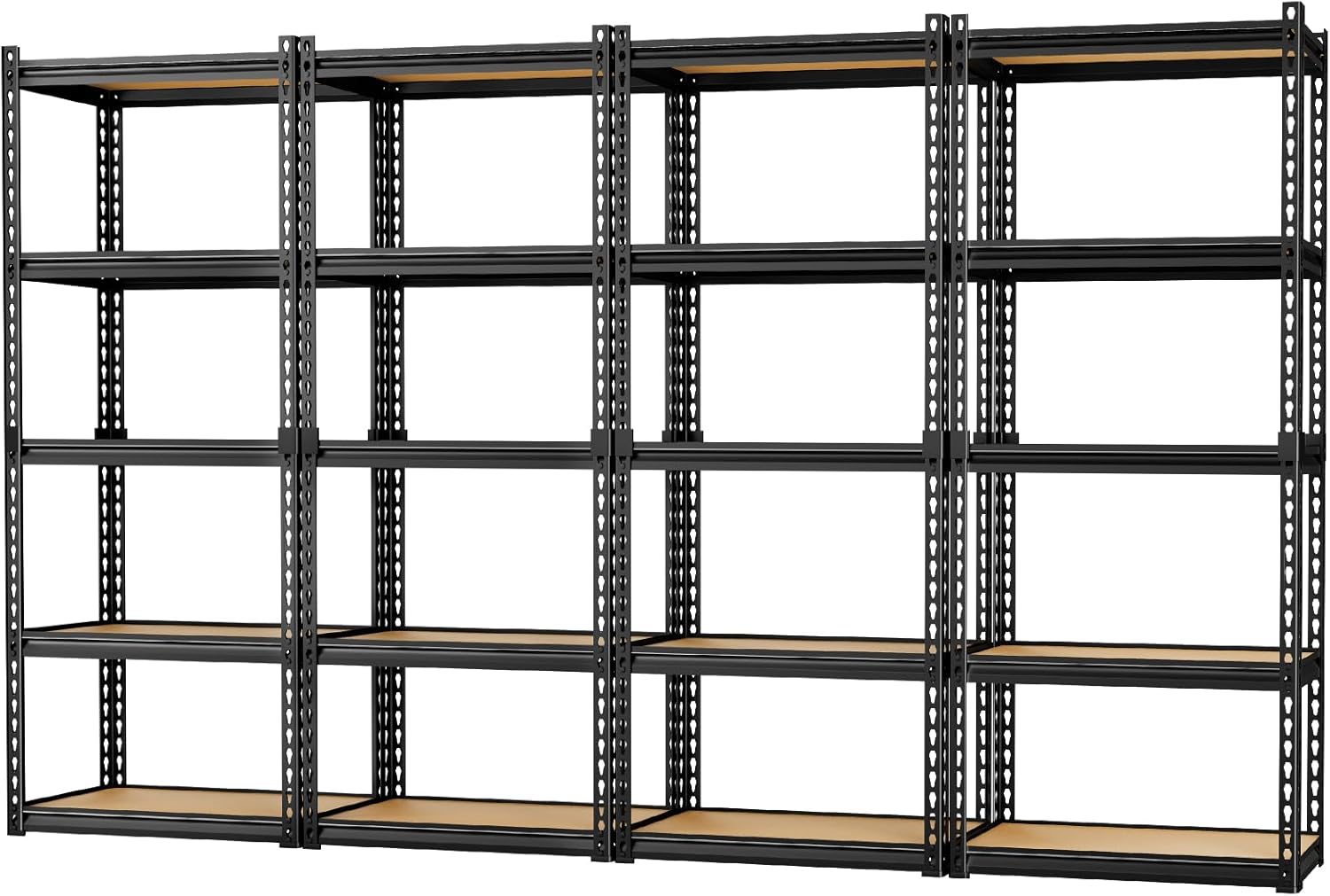 LEVELEVE 5-Tier Heavy Duty Storage Shelving Unit, 2020 lbs Capacity, Adjustable Metal Utility Shelf, 30" L x 12" W x 60" H for Garage, Kitchen, Pantry, Basement, Bathroom, Laundry,4 Pack