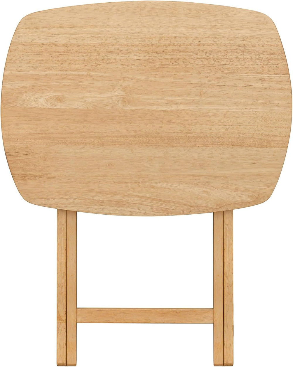 Oversized Hardwood Folding TV Tray Table, 25.5 Inches | Natural, For Dinner, ...