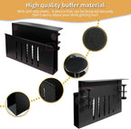 Desk Side Storage, Under Desk Storage, No Drill Steel Hanging Desk Organizer, Laptop Holder, Desk Storage Holder for Office & Home.(Black)