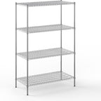 24" Deep x 48" Wide x 74" Height Wire Shelving Kit | 4-Tier | NSF Commercial Storage Rack Unit