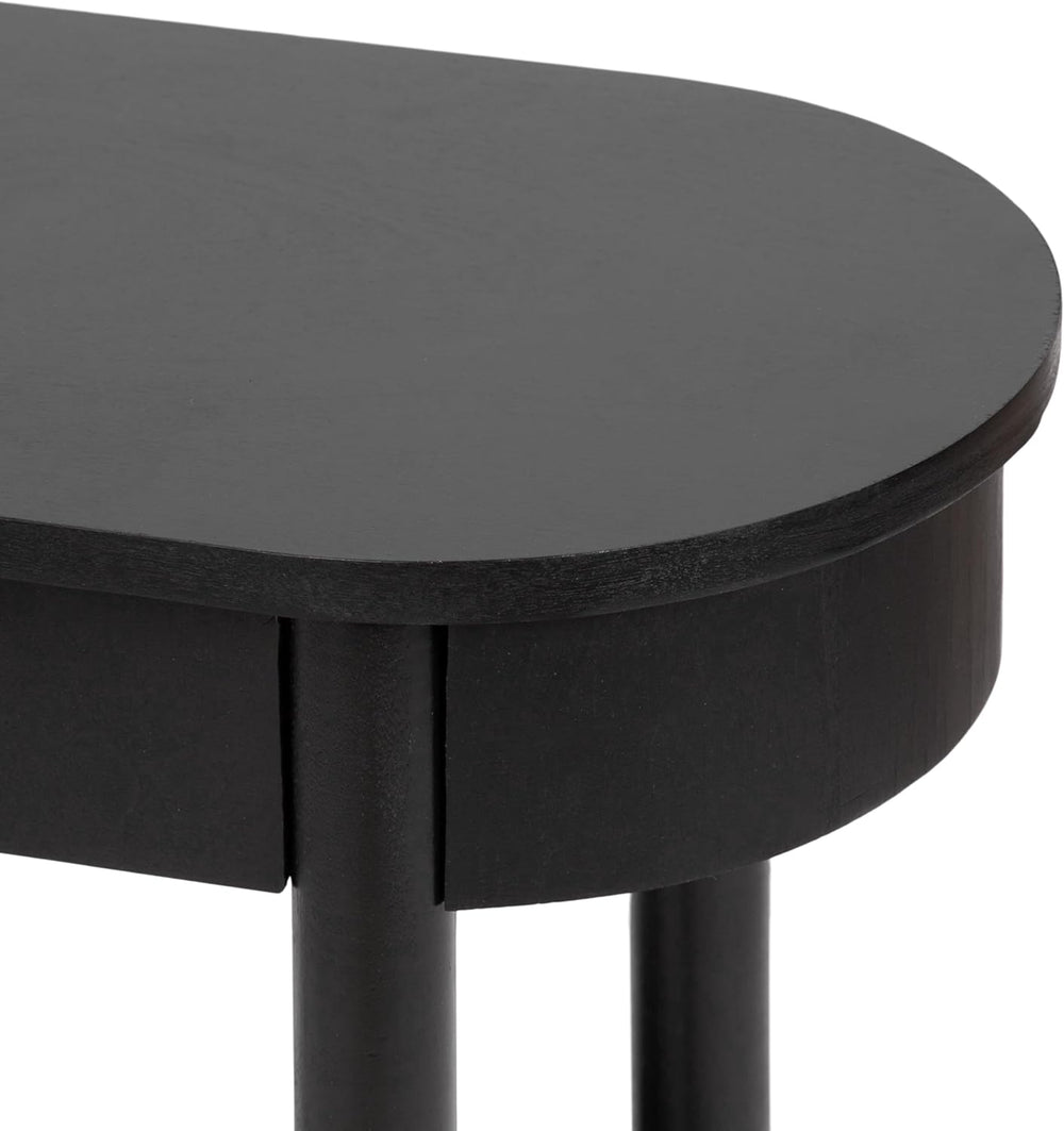 Kate and Laurel Koji Modern Tiered Rectangular Side Table; 22 x 12 x 24; Blac...
